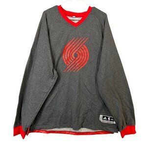 Adidas Portland Trail Blazers Christmas Day Long Sleeve Shooter 3XL Shirt NWOT